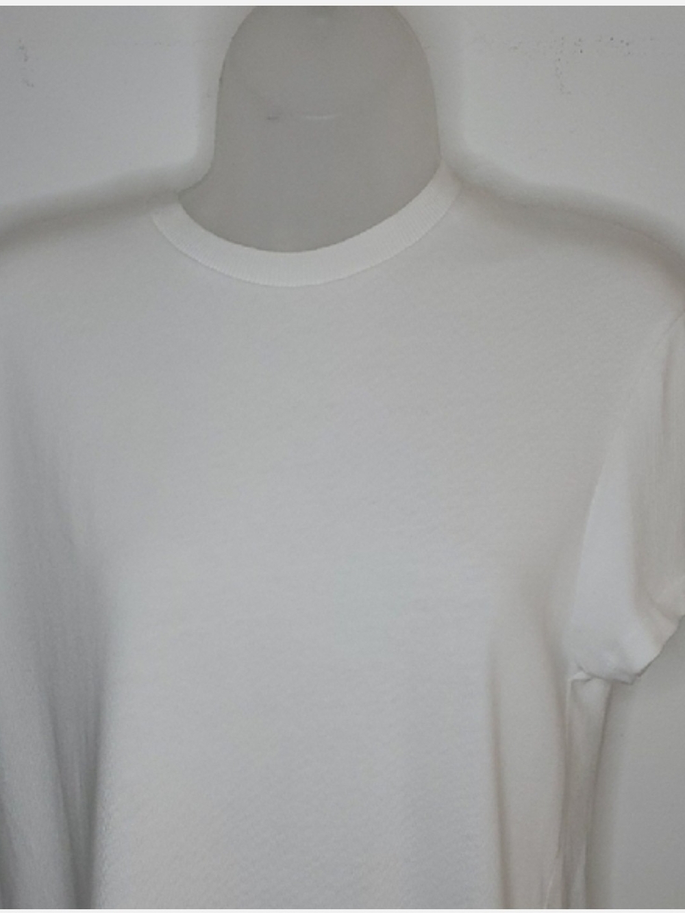 Zara White Short Sleeve Crew Neck
